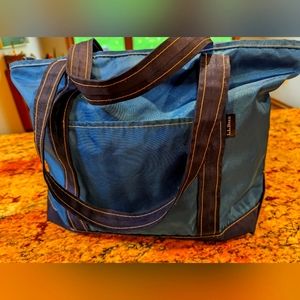 LL Bean original nylon tote bag